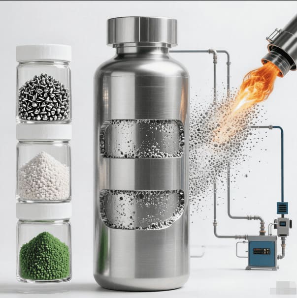 materiales de pulverización térmica